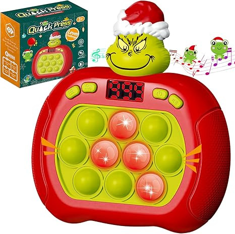 Upgraded Pop Push Game Toy for Kids, Quick Fast Push Pop Puzzle Handheld Game Light up Fidget Toy... | Amazon (US)