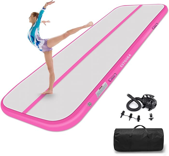 Estgora Tumbling Mat Inflatable Gymnastics Mat, Air Tumble Track Gymnastic Training Mat 20ft 16ft... | Amazon (US)