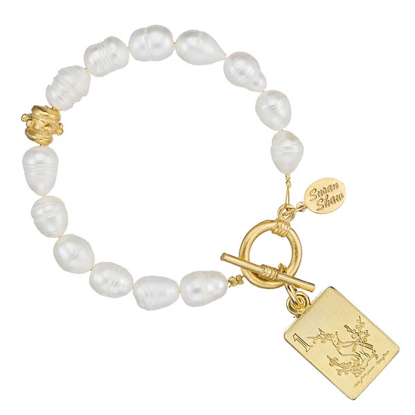 Bird Bam Mahjong Pearl Bracelet | Susan Shaw