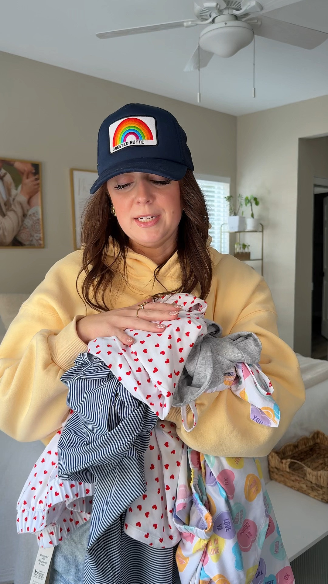 Walmart pajama try on 👏🏼 wearing a medium in everything but a large in the last set 