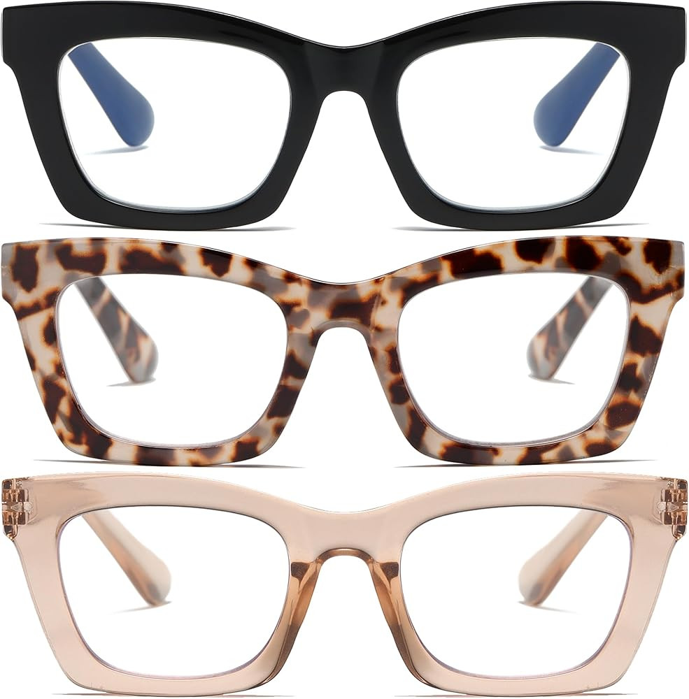 Stylish Readers for Women Reading Glasses with Blue Light Blocking and Spring Hinge | Amazon (US)