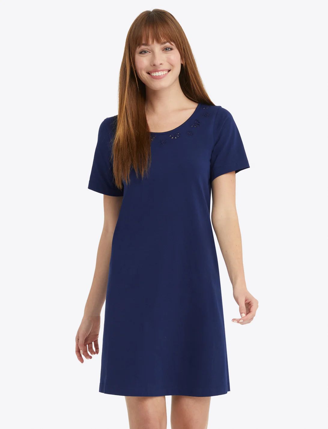 Embroidered T-Shirt Dress | Draper James (US)