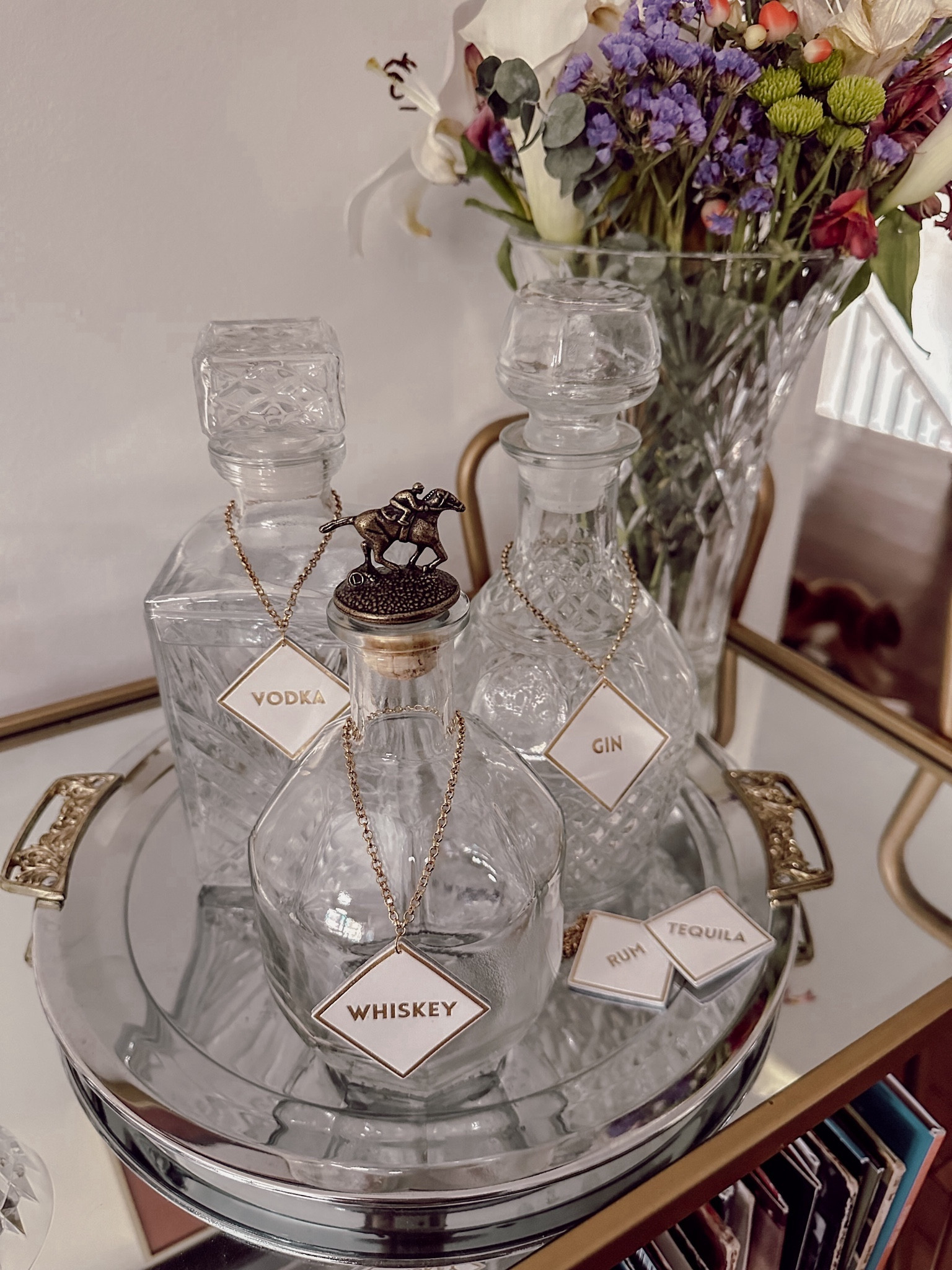 These labels are so cute and fit around any bottle size! 

Bar cart - bar - vodka - gin - bourbon - Amazon find - bar essentials - bar cart inspo - party finds 

#LTKfindsunder50 #LTKparties #LTKhome