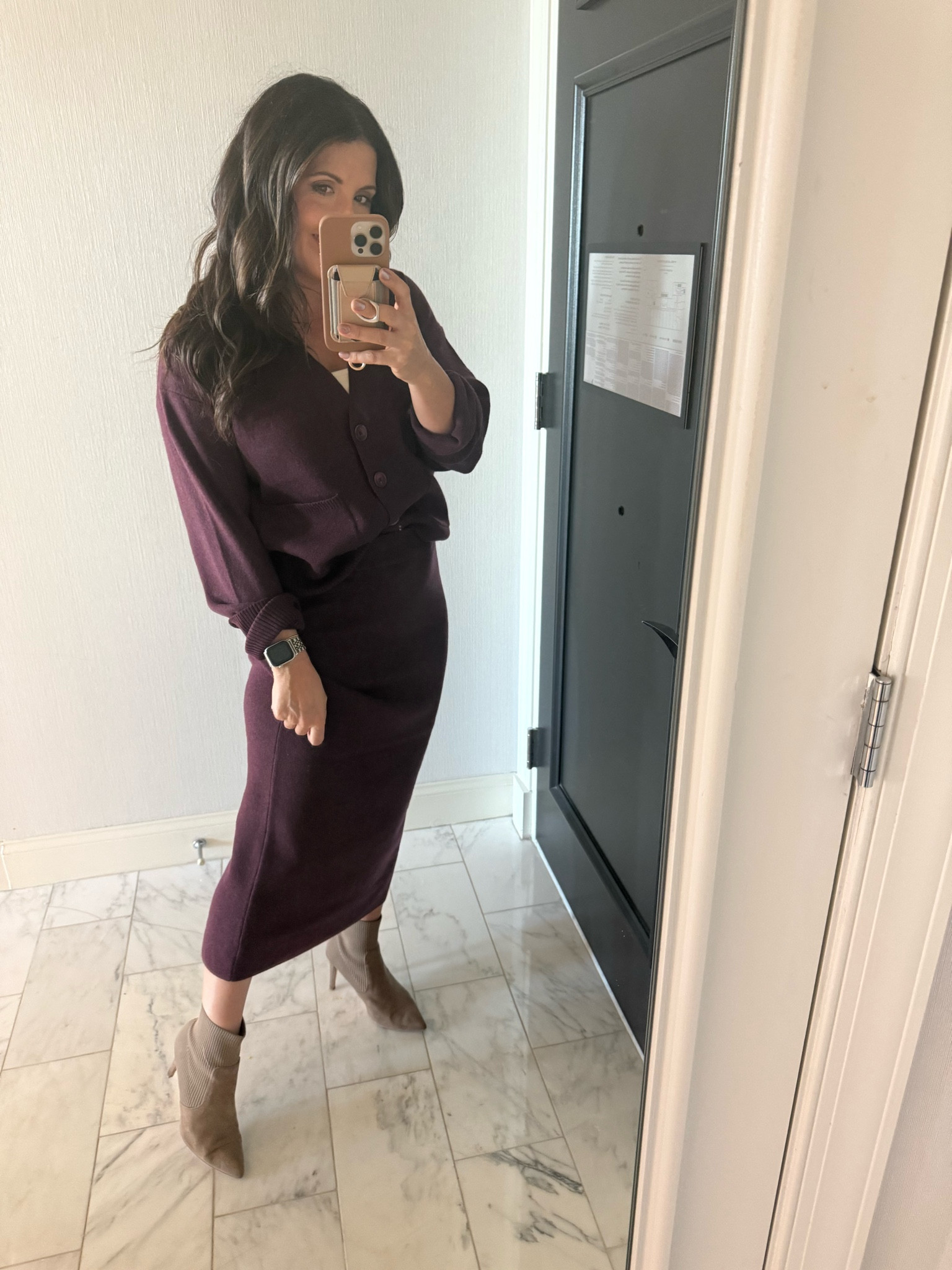 Cardigan and skirt sweater set; workwear

#LTKWorkwear #LTKFindsUnder100 #LTKStyleTip