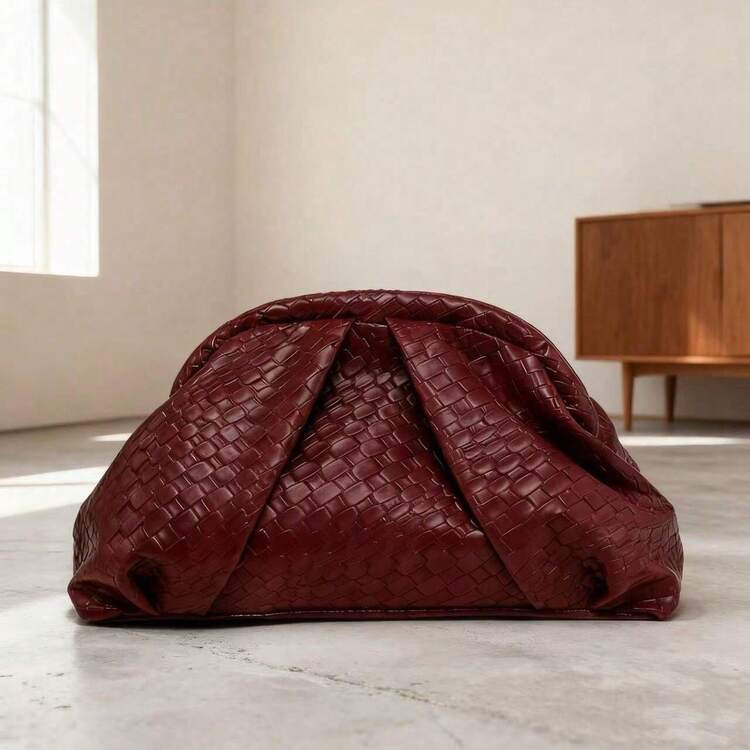 Large faux croc clutch | SHEIN