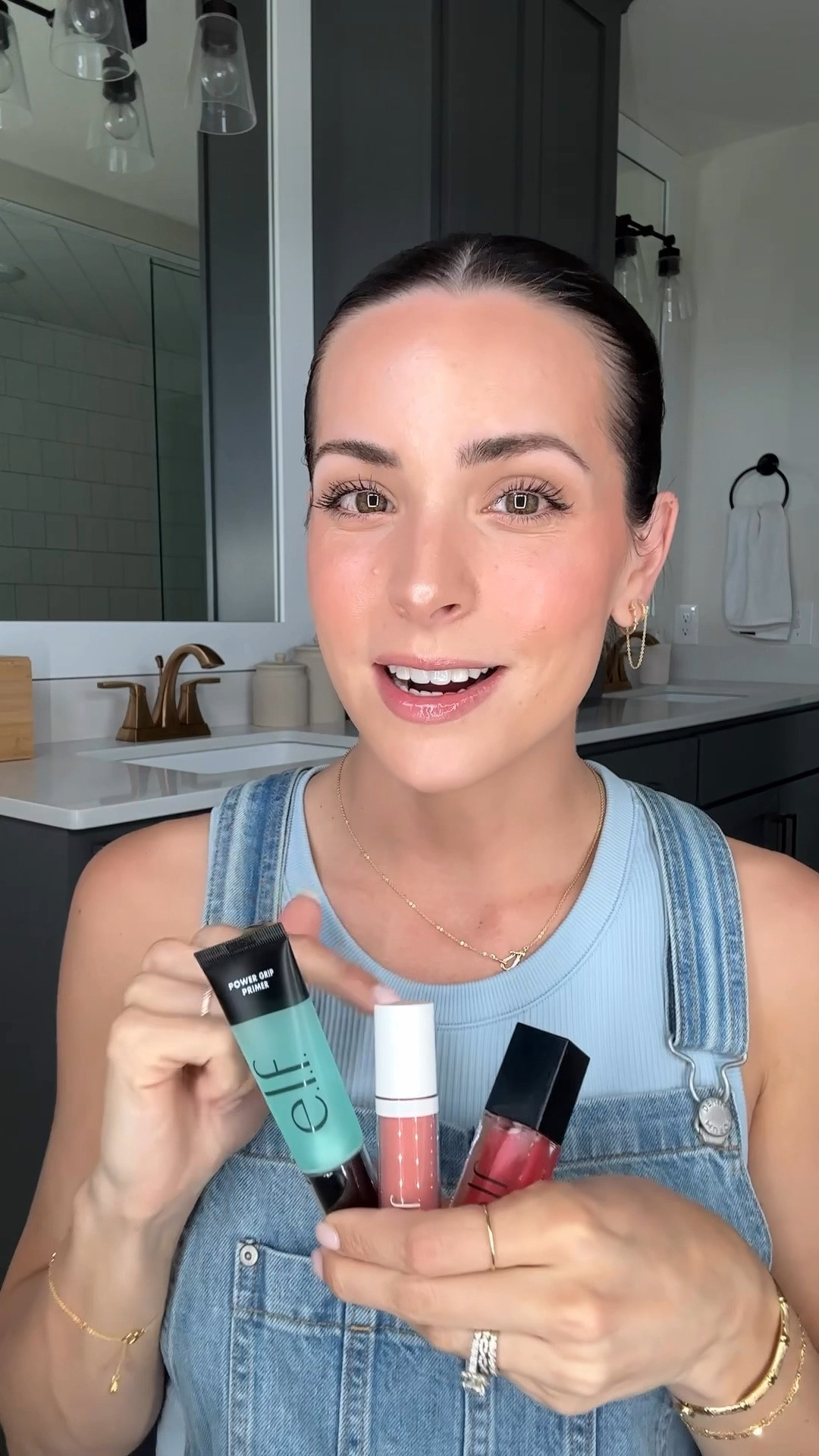 Picked up a few affordable makeup products earlier this month to see how they match to the viral (and more expensive) products I’ve used (Rare Beauty, Milk, and Dior), and I’m blown away— these are SO comparable (if not better)! 🎯💕

Blush shade: dusty rose
Lip oil shade: pink quartz 

Drugstore look for less / drugstore makeup / elf cosmetics 

#LTKFindsUnder50 #LTKxelfCosmetics #LTKBeauty