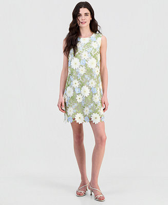 Sam Edelman Women's Embroidered Sleeveless Sheath Dress - Macy's | Macy's