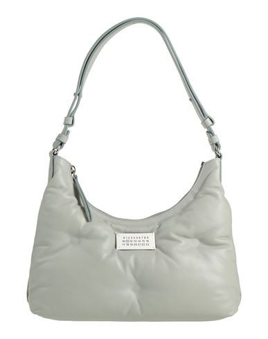 Maison Margiela Woman Shoulder bag Sage green Size - Ovine leather, Cow leather, Brass, Zinc | YOOX (US)