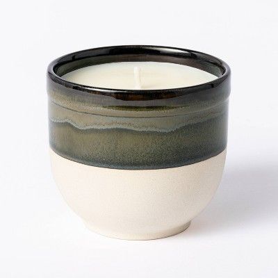 Citornella Ceramic Clay 1 Wick Candle Glossy Gray -  Threshold™ Designed with Studio McGee | Target