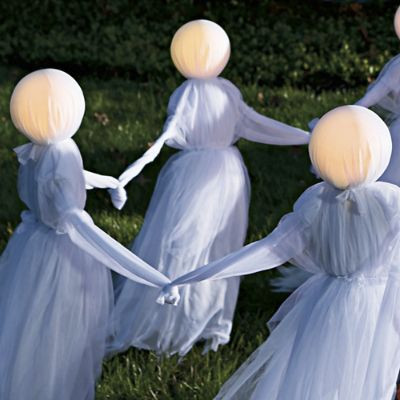 Holding Hands Ghosts, Set of Three | Grandin Road | Grandin Road