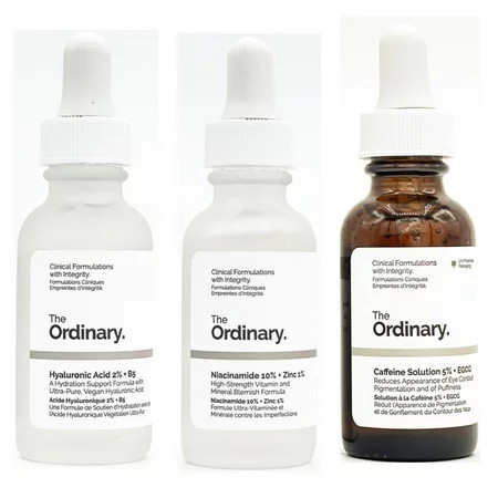 3-Pack The Ordinary Hyaluronic + Niacinamide + Caffeine | Walmart (US)