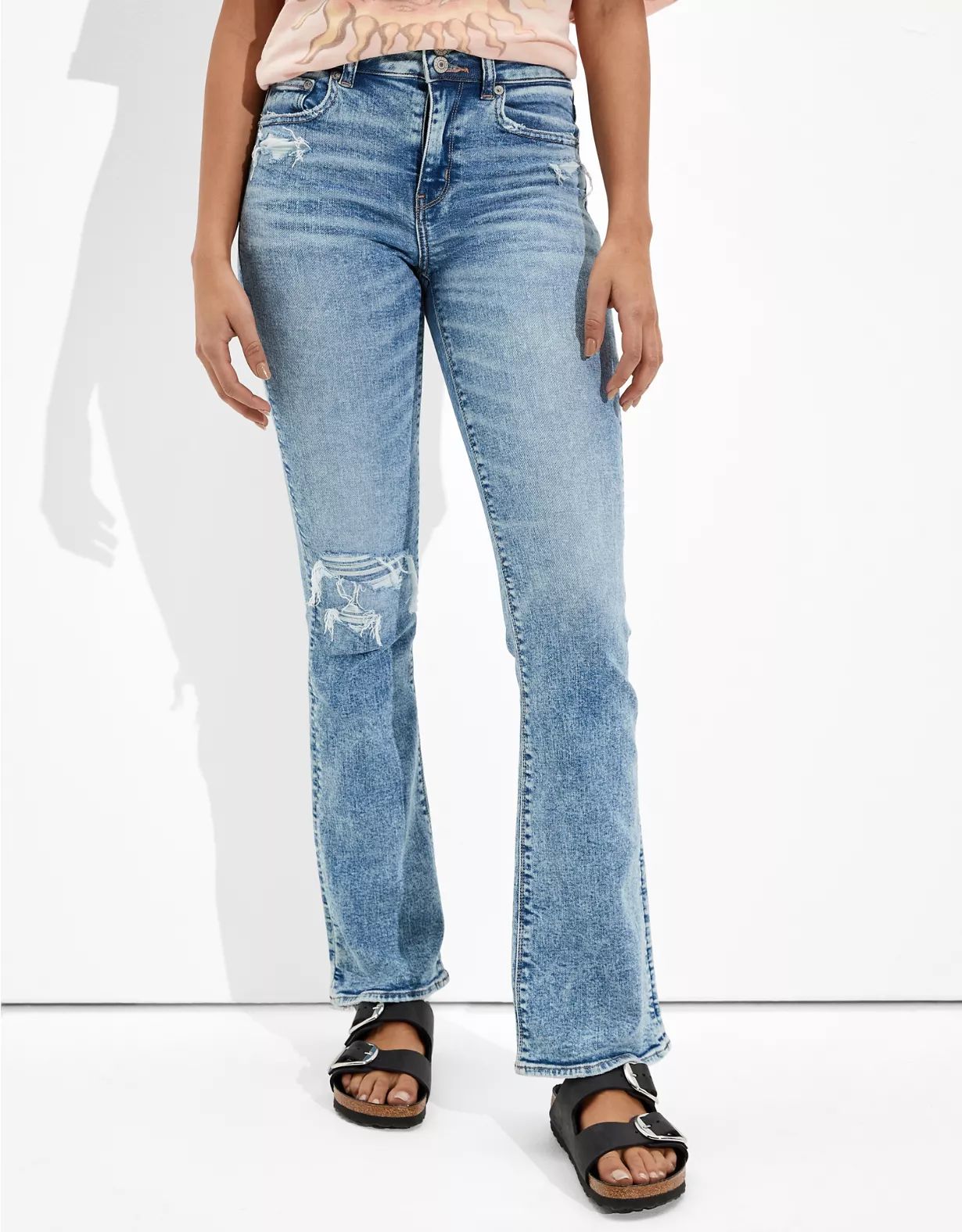 AE High-Waisted Artist Flare Jean | American Eagle Outfitters (US & CA)