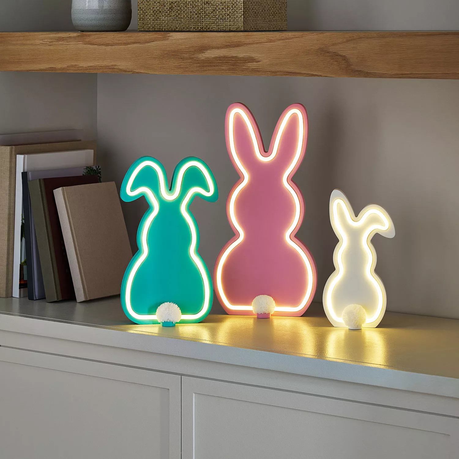 Member's Mark Neon Bunny Décor, Set of 3 | Sam's Club