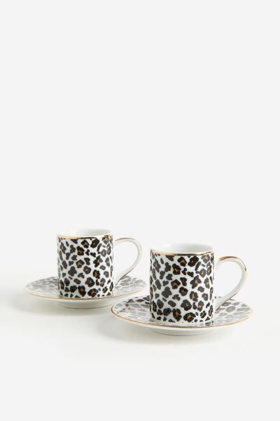 2-pack Espresso Cup and Saucer | H&M (US + CA)