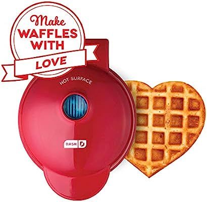 Dash DMW001HR Mini Waffle Maker Machine for Individual Portions, Paninis, Hash browns, Chaffles, ... | Amazon (US)