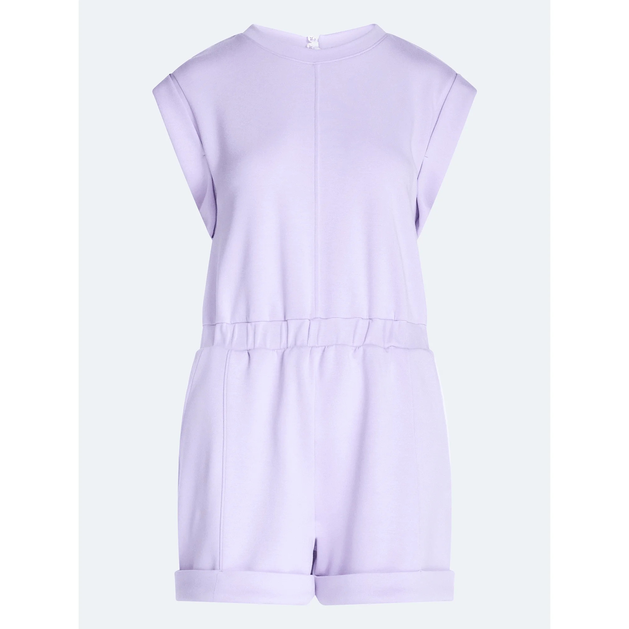 Scoop Women's and Women's Plus Scubaknit Crewneck Romper, Sizes XS-4X | Walmart (US)