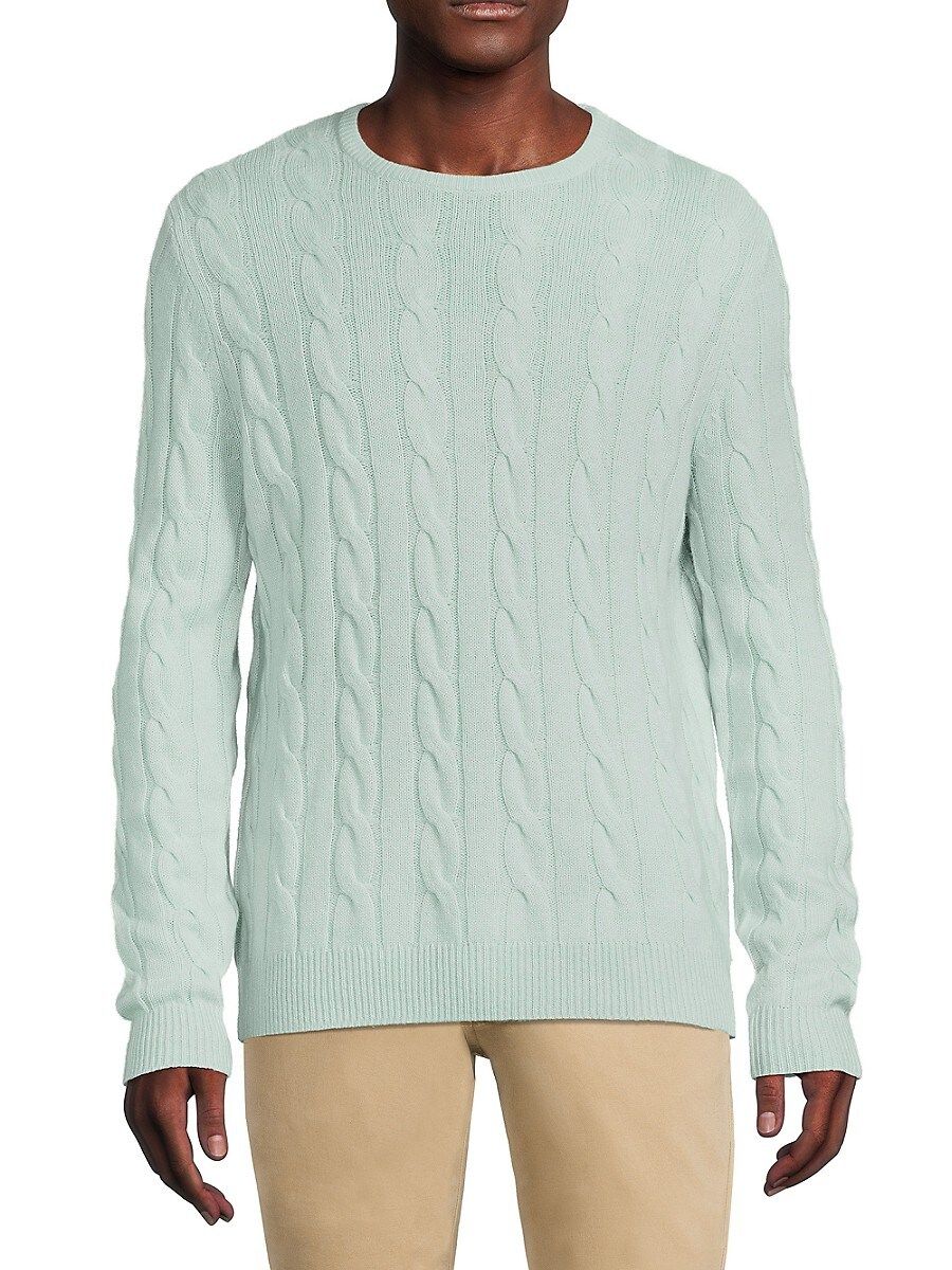 Malo Men's Wool & Cashmere Cable Knit Sweater - Green - Size XL | Saks Fifth Avenue OFF 5TH