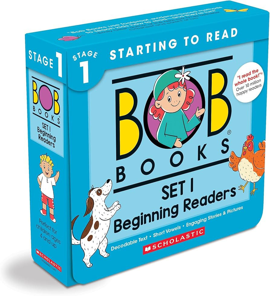 Bob Books - Set 1: Beginning Readers Box Set | Phonics, Ages 4 and up, Kindergarten (Stage 1: Sta... | Amazon (US)