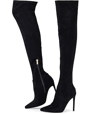 Elisabet Tang Thigh High Boots Over the Knee Boots for Women,Sexy 4.3 inch Stilettos High Heels B... | Amazon (US)