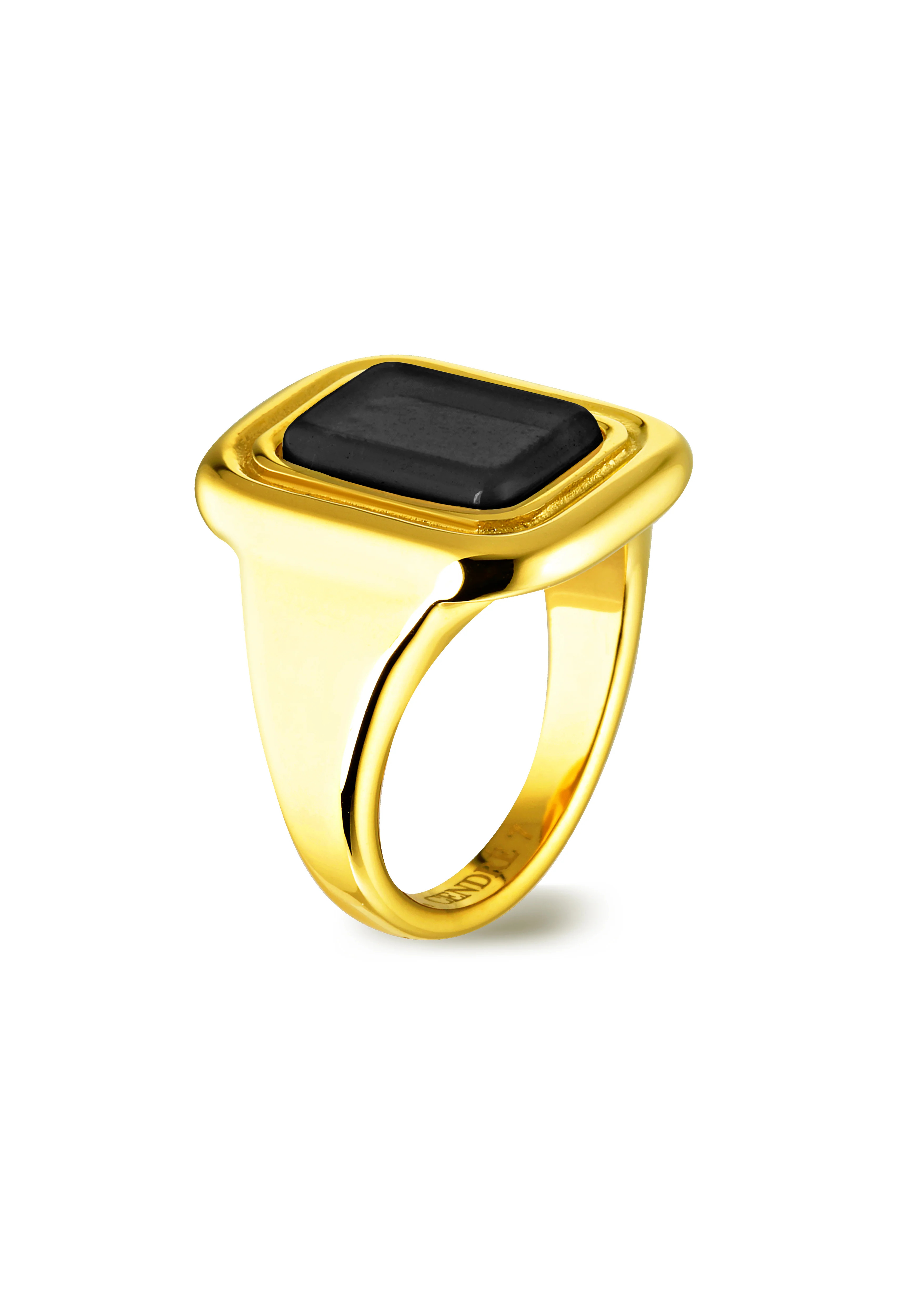 Margaux Onyx Ring | Black | Cendre