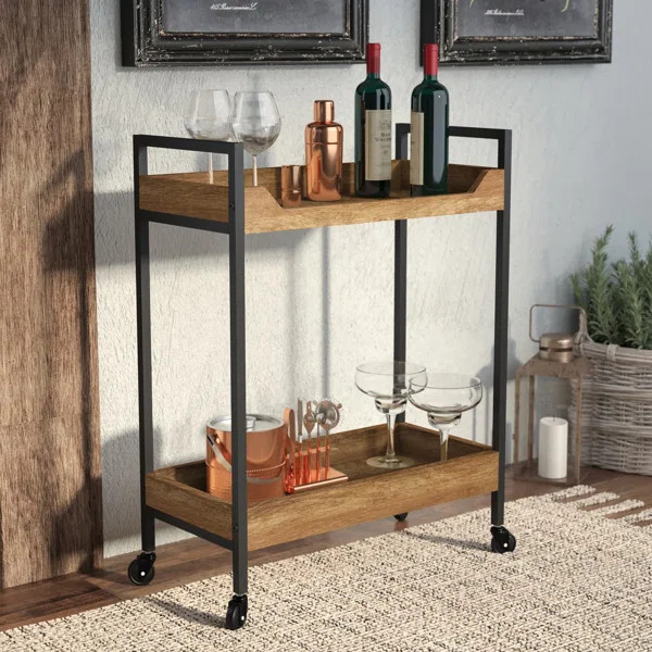 Arturs Metal Bar Cart | Wayfair North America