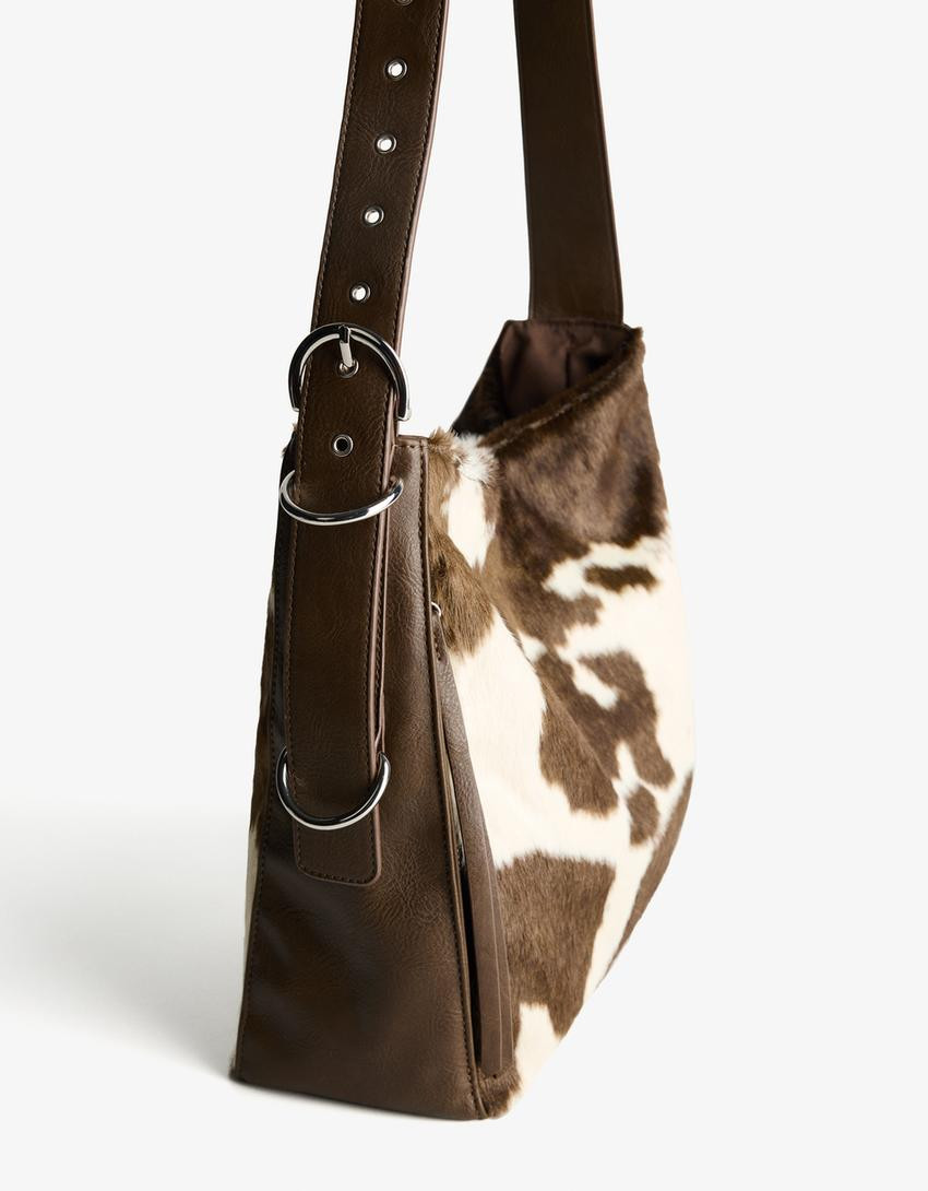 Leather effect bag - Accessories - Women | Bershka GB