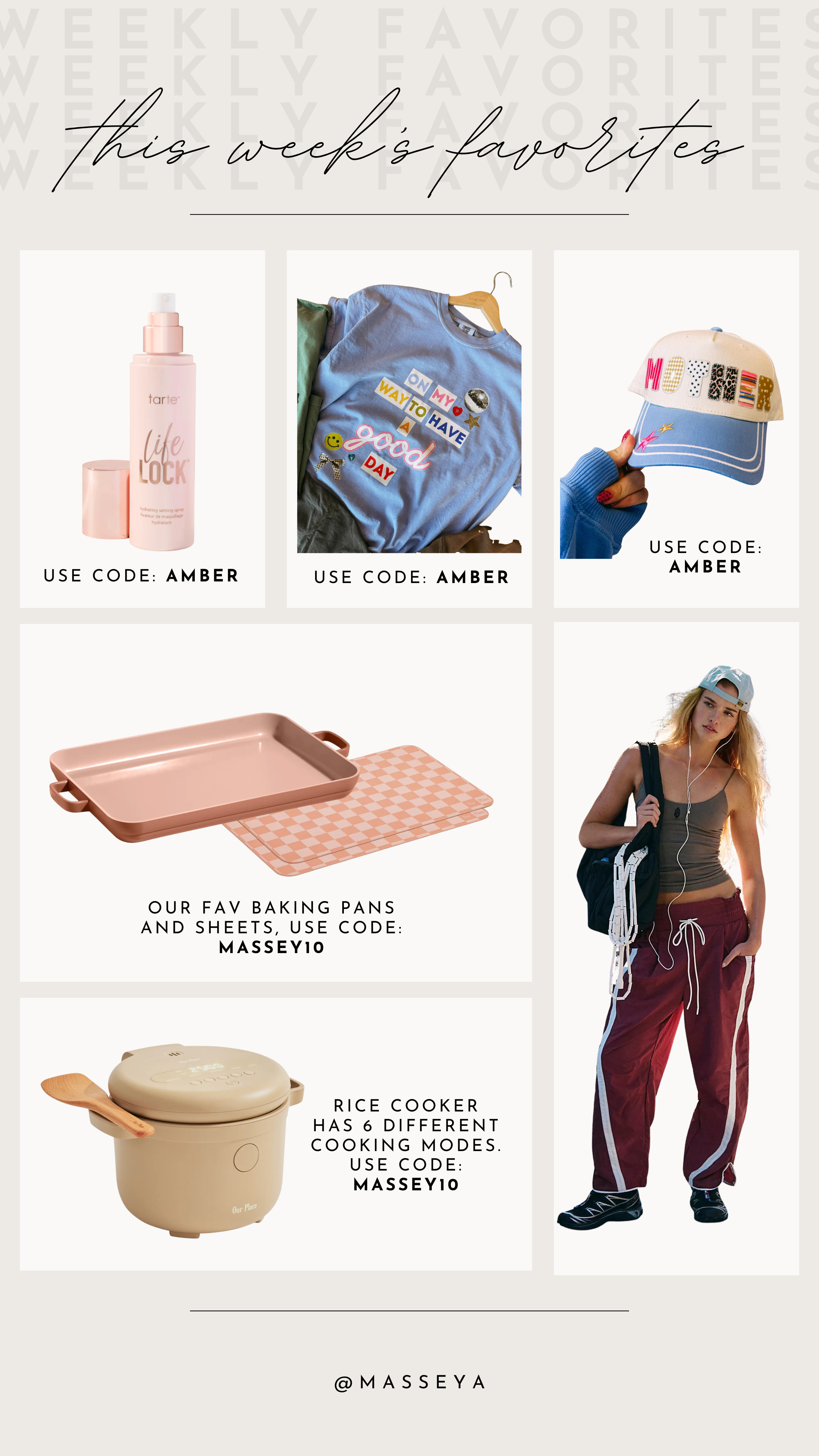 this weeks favorites!

weekly favorites, etta and east, tarte setting spray, trucker hat, free people movement, our place, kitchen essentials 

 #LTKSeasonal #LTKHome