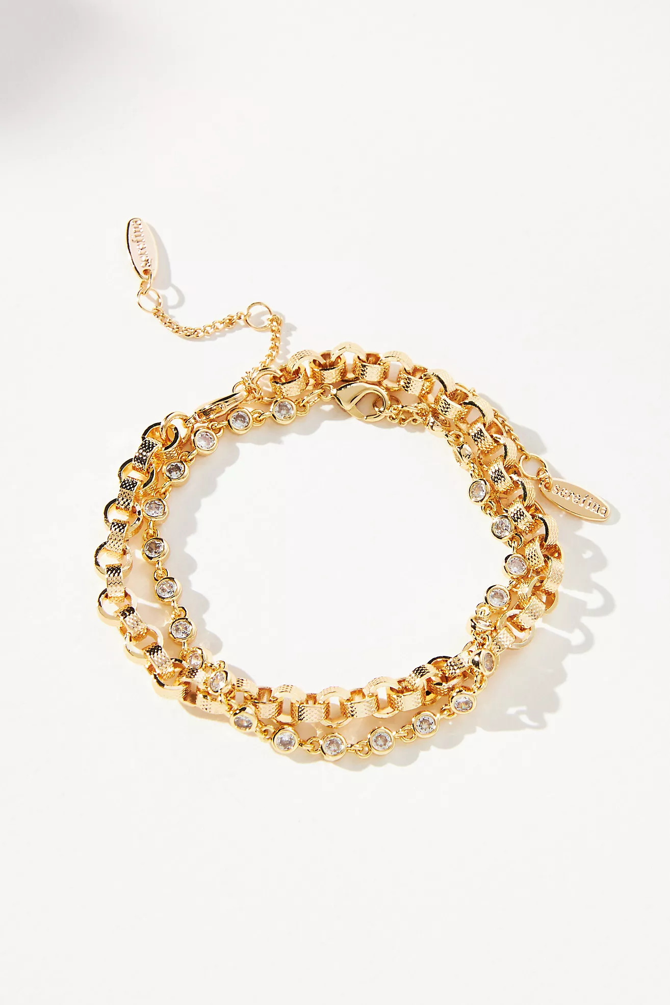 Delicate Crystal Bracelets, Set of 2 | Anthropologie (US)