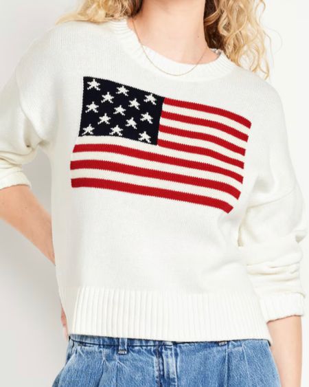 The perfect Memorial Day sweater. Plus would look so cute layered over a swimsuit this summer 🤍 currently 30% off and under $40

#LTKFindsUnder50 #LTKStyleTip #LTKSaleAlert