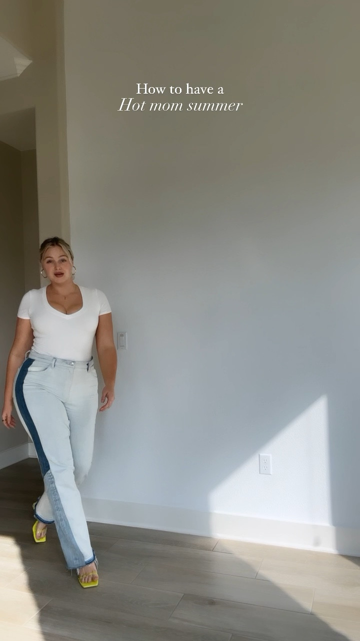 Summer looks loading.. denim, neon mules, the perfect white bodysuit gorge light weight matching slip dress and kimono and more in today GRWM video 

#LTKswim #LTKSeasonal #LTKFind