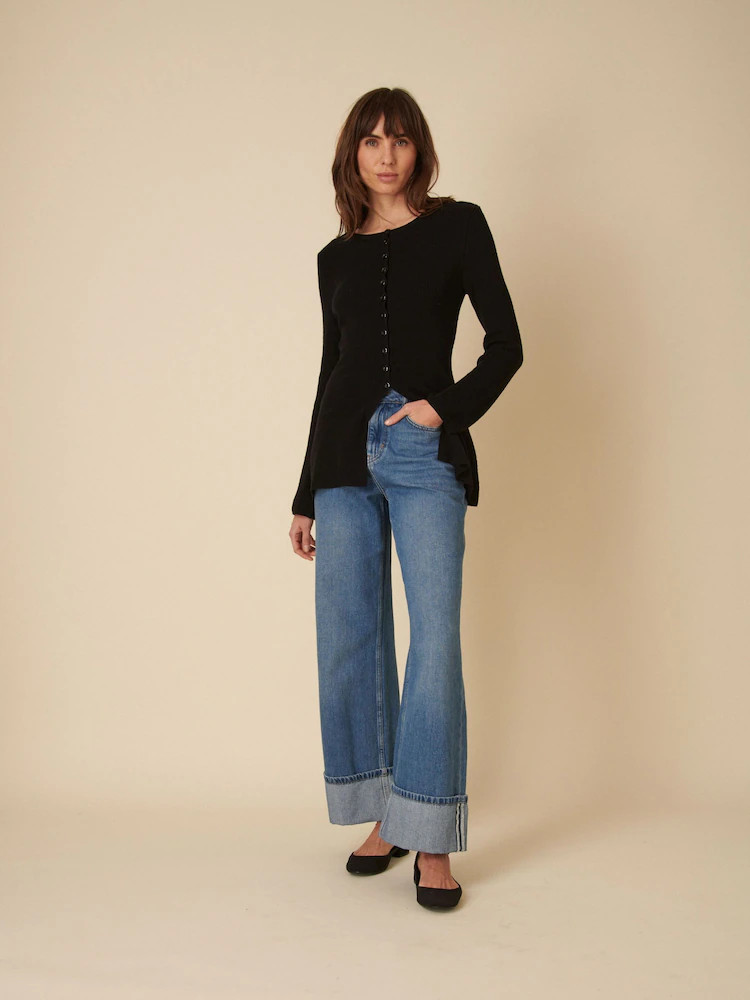 Nobodys Child Black Waisted Long Line Cardigan | Next AU