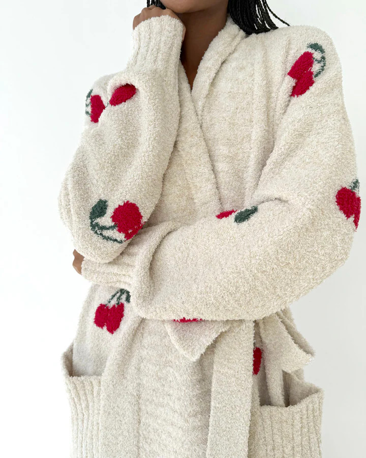 Pomona Fuzzy Yarn Cherries PJ Robe | Splendid