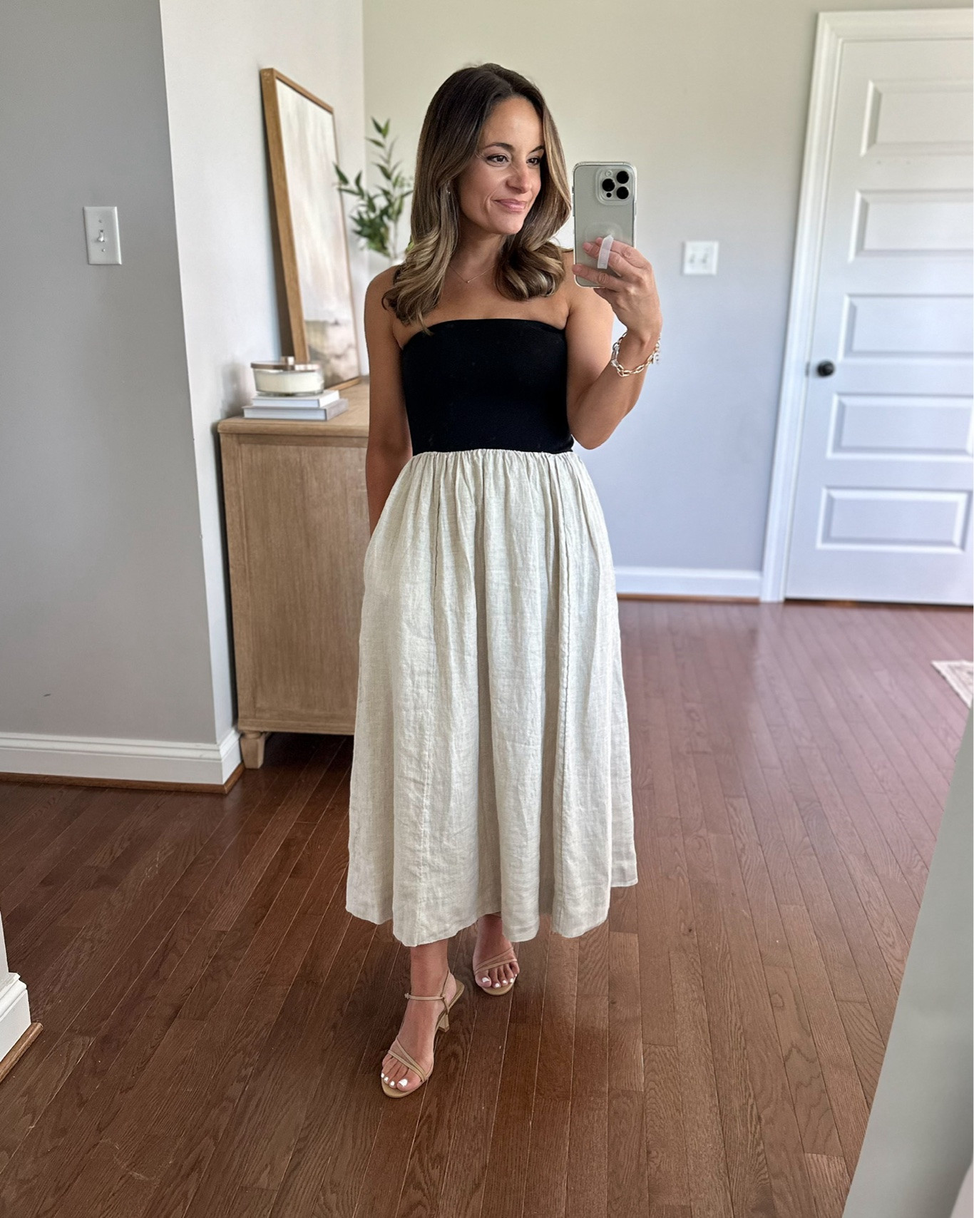 Elevated petite-friendly Summer dresses from Amazon (that are great quality!)

Outfit 1:
Black and white dress (Amazon): xxs, true to size. Top is double lined and stretchy with grip at the top. Skirt is fully lined. 
Heels: tts

Outfit 2:
Striped dress (Amazon): xs
Gold sandals (Sam Edelman): tts

Outfit 3:
Floor length maxi (Amazon): small - fits me well. Double lined top and fully lined skirt.
Gold sandals (Sam Edelman): tts

My measurements for reference: I’m 4’10” and 105lbs. My bust, waist, and hip measurement is 32”, 24”, and 36”.

#LTKPetite #LTKSaleAlert #LTKSeasonal
