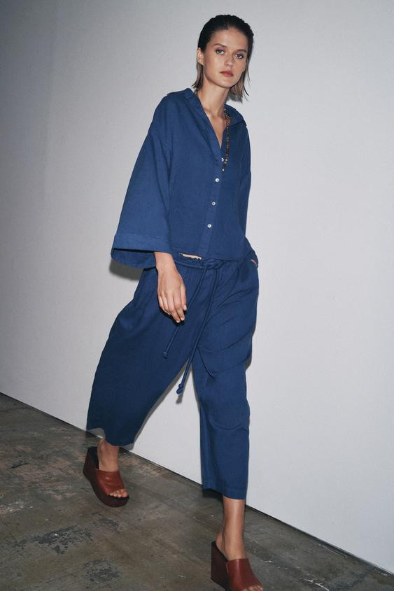 ZW COLLECTION LINEN SHIRT | Zara US