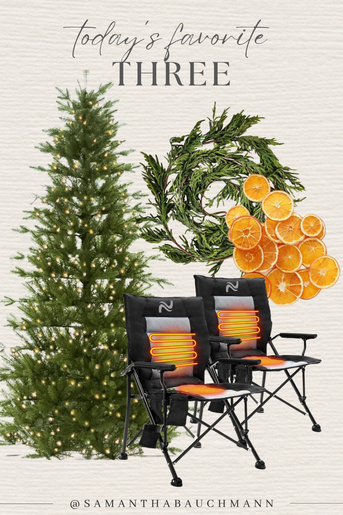 Todays favorite three! 🎄 Christmas tree, garland, heated chairs 

#LTKSeasonal #LTKhome #LTKHoliday