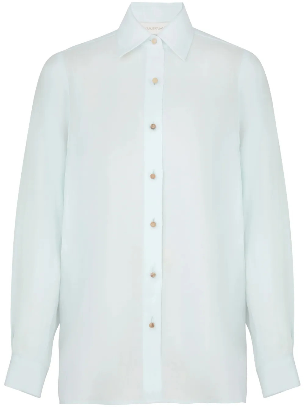 Natura stand-collar shirt | Farfetch Global