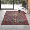 Click for more info about Raul Oriental Blue/Red Area Rug