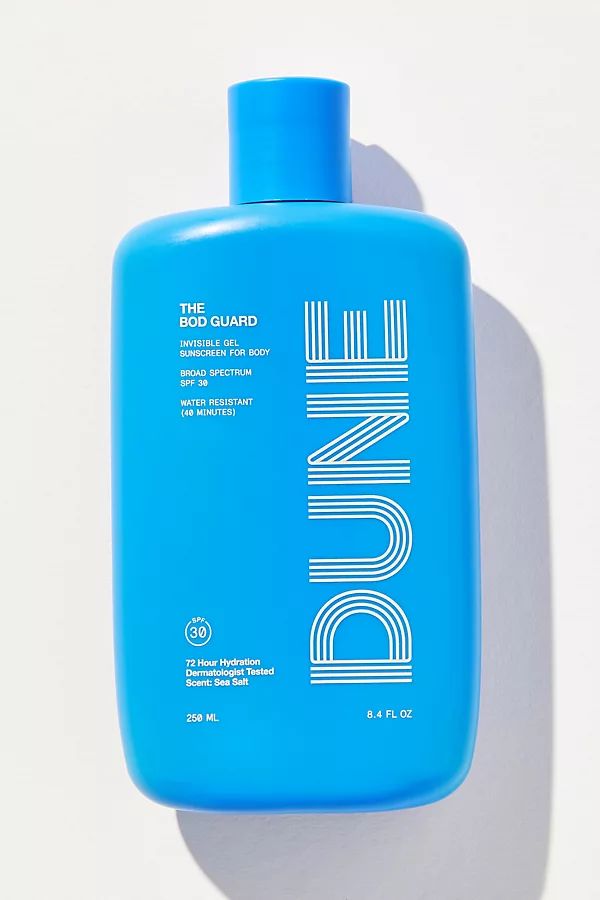 DUNE The Bod Guard SPF 30 Invisible Gel Sunscreen By DUNE in Blue | Anthropologie (US)
