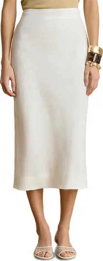 Linen Midi Pencil Skirt | Nordstrom