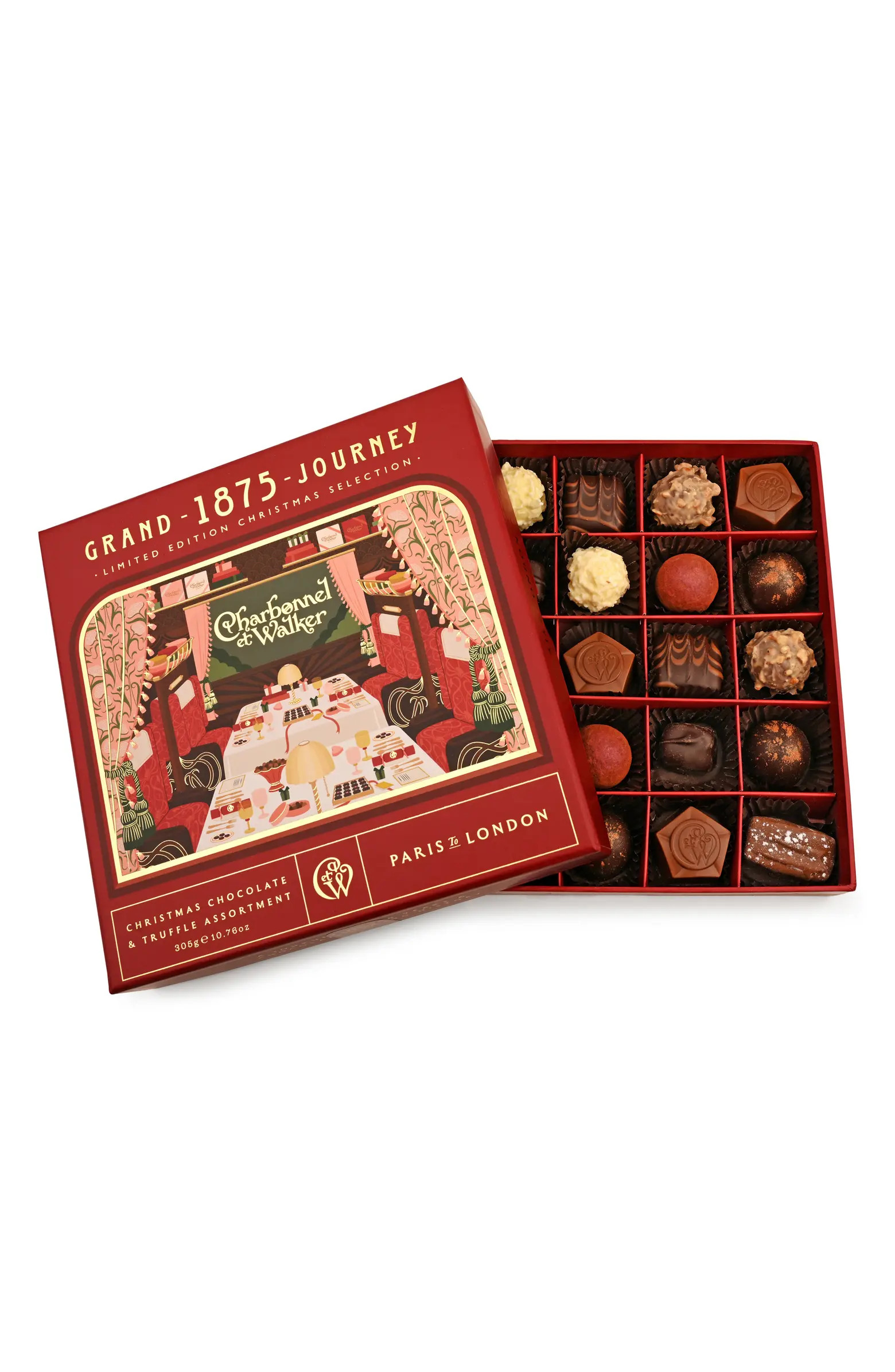 Grand 1875 Christmas Chocolate & Truffle Assortment 25-Piece Gift Box | Nordstrom