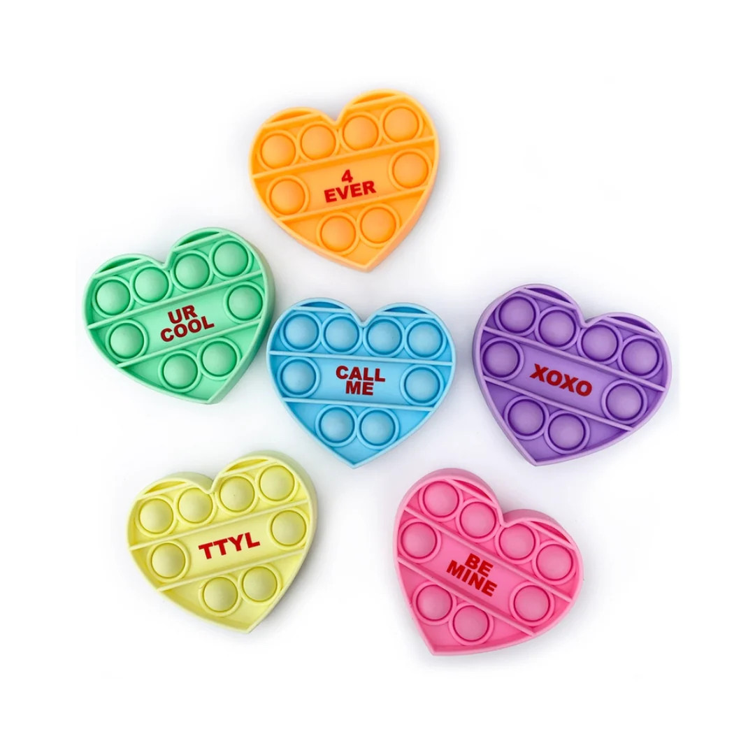 Mini Conversation Hearts Fidget Toys | Ellie and Piper