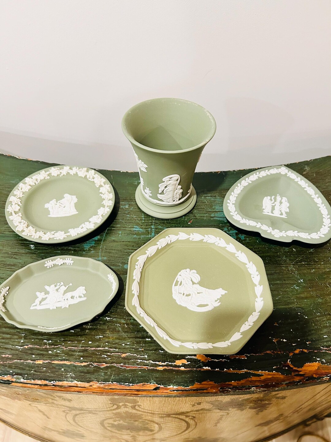 Wedgewood Sage Green Jasperware - Etsy | Etsy (US)