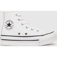 Converse White All Star Eva Lift Hi Junior Trainers, Size: 11 | Schuh