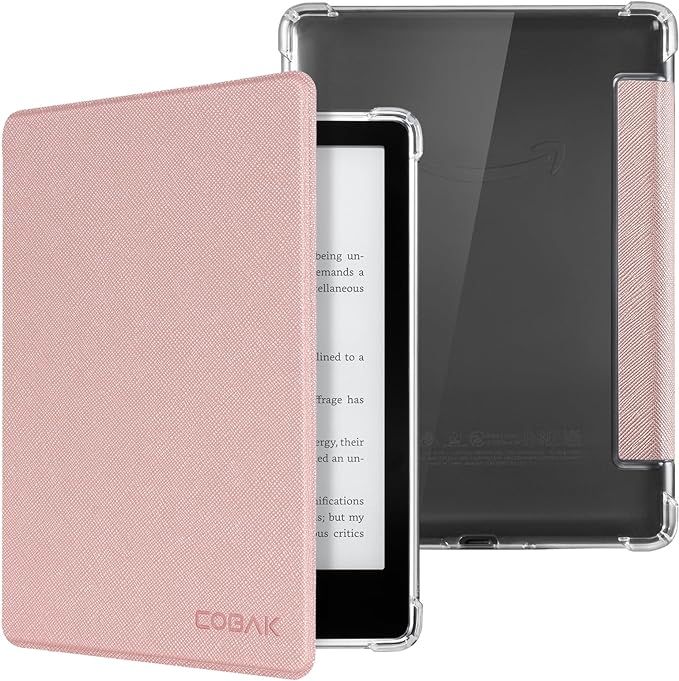 CoBak Case for Kindle Paperwhite - New PU Leather Cover and Clear Soft Silicone Back Cover with A... | Amazon (US)