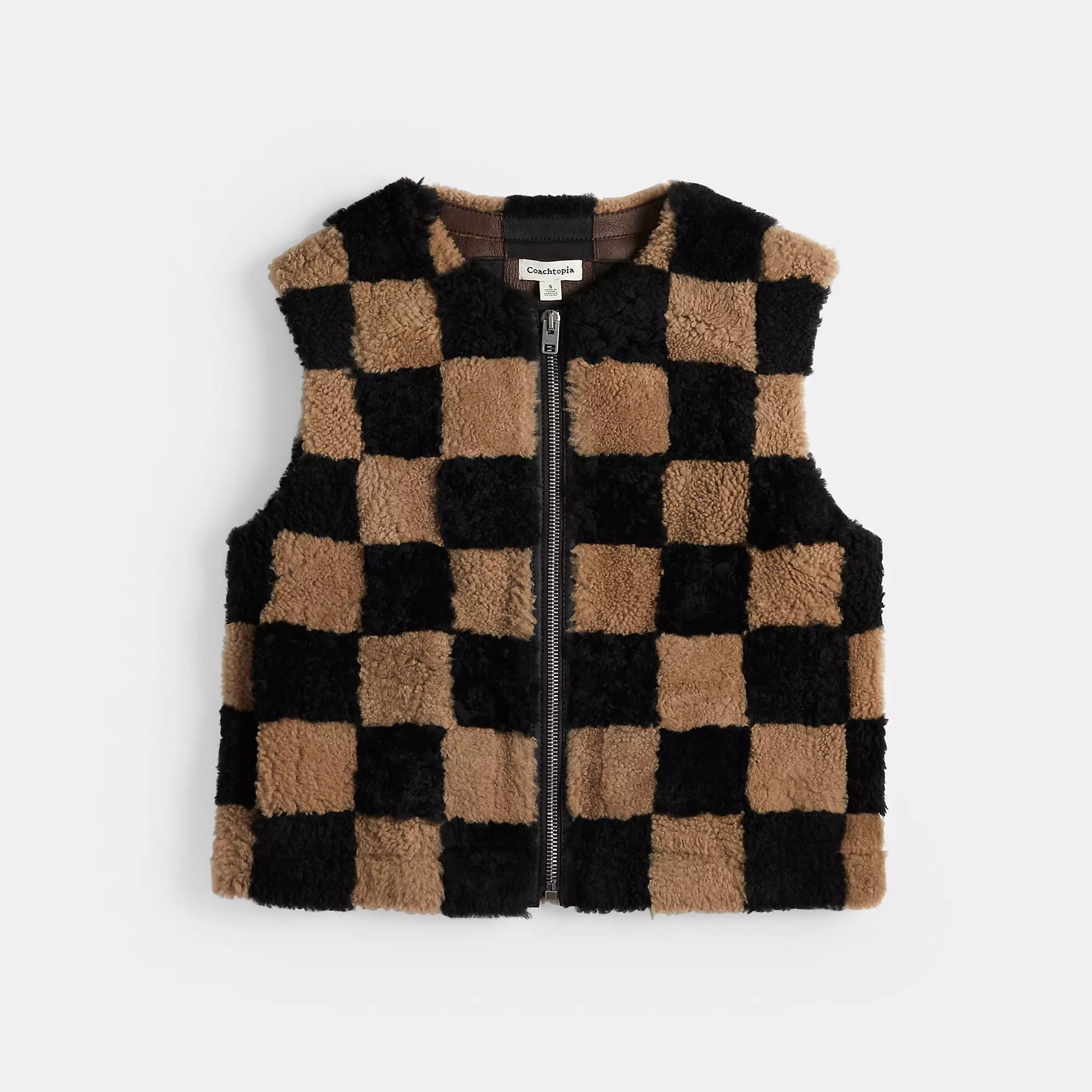 Vest With Checkerboard Pattern | Coach (US)