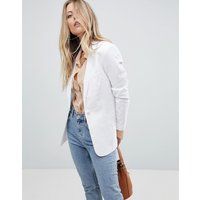 ASOS Tailored Single Breasted Linen Blazer - White | Mankind