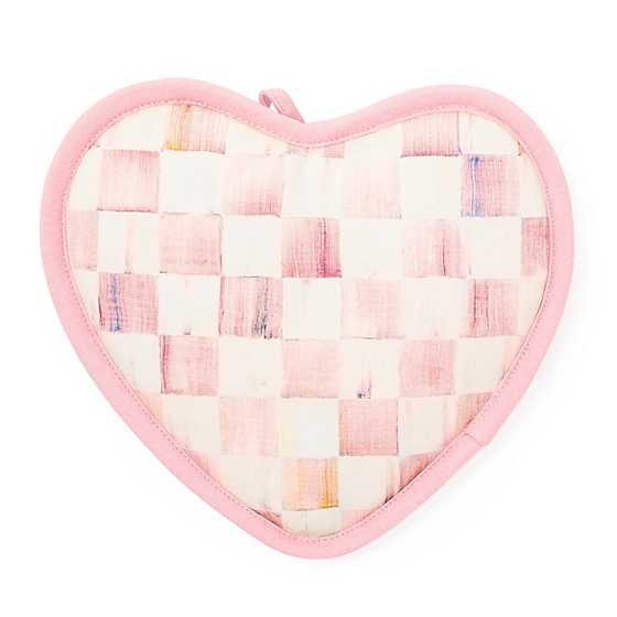 Rosy Check Heart Potholder | MacKenzie-Childs