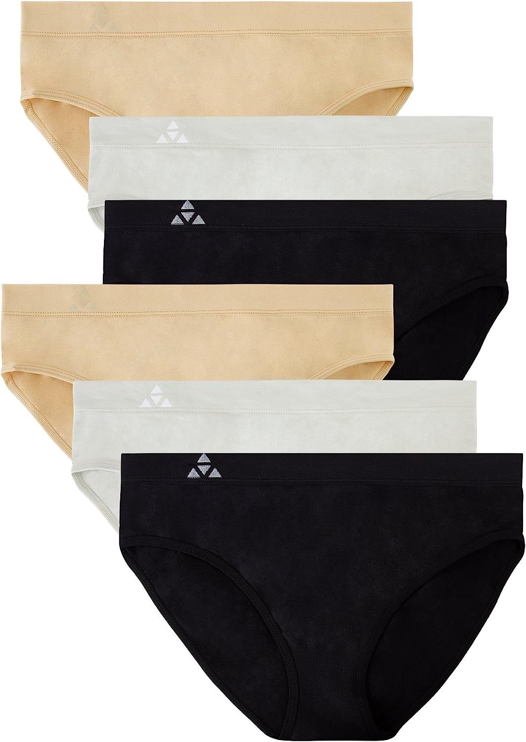 Balanced Tech Women's 6 Pack Seamless Hipster Brief Bikini Panties | Amazon (US)