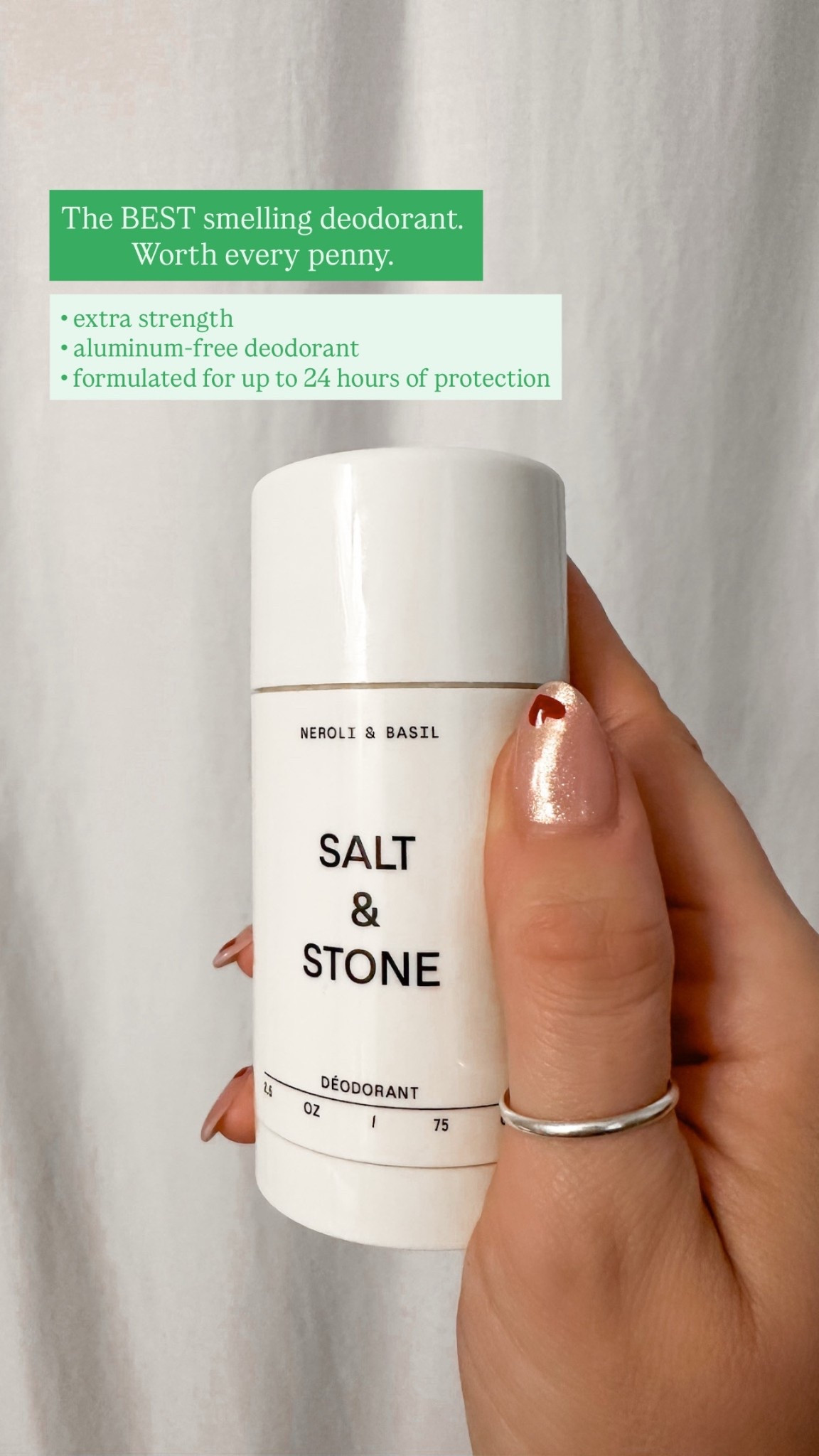This deodorant smells INCREDIBLE! Plus it’s all natural & aluminum free. A long-lasting natural deodorant that provides up to 48 hours of protection. Worth every penny! 




#LTKWorkwear #LTKWedding #LTKHome #LTKBaby #LTKMens #LTKSaleAlert #LTKU #LTKBeauty #LTKBump #LTKOver40 #LTKTravel #LTKSeasonal #LTKKids #LTKMidsize #LTKActive #LTKPetite #LTKTall #LTKdayinmylife #LTKgrwm #LTKootd #LTKfitnessgoals #LTKmomlife #LTKmorningroutine #LTKselfcare #LTKstorytime #LTKfoodie #LTKvlog #LTKValentine #LTKNYFW