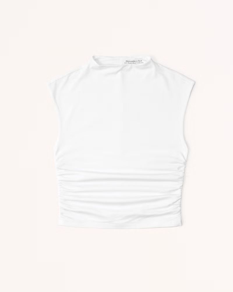 Ruched Shell Top | Abercrombie & Fitch (UK)
